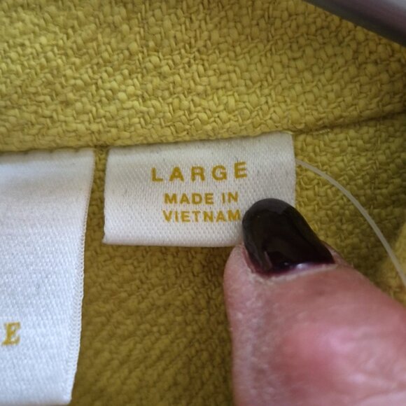 MAEVE by Anthropologie Cropped Yellow Double Breasted Blazer - Picture 8 of 9